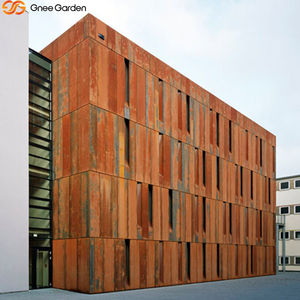Revêtement en acier corten moderne personnalisé pour mur-rideau extérieur de jardin, imperméable, écologique, façade métallique décorative - Product Image 5