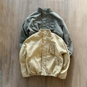 Clothing Custom Wash Vintage Detroit Mechanic Carpenter <b>Chore</b> Work Zipper <b>Jacket</b> Men Boxy Warm Workwear Work <b>Jackets</b> - Product Image 2