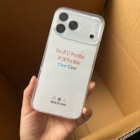 Étui de protection intégrale pour objectif d'appareil photo pour iPhone 18 17 16 15 14 13 12 11 Pro Max Plus, coque de téléphone transparente en silicone TPU souple