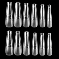 140 pièces/boîte – Nouvelles formes d'ongles papillon françaises en acrylique pour extension rapide – Gel cristal sans papier pour extension d'ongles en gel