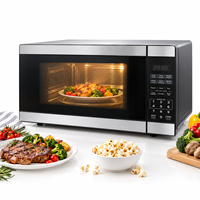 Four à micro-ondes de comptoir avec panneau de commande numérique, préréglages à touche rapide, minuterie de cuisine et fonctions de décongélation