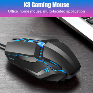 Souris de jeu filaire ergonomique RGB, souris optique silencieuse USB avec rétroéclairage pour <span class=keywords><strong>PC</strong></span>, ordinateur portable, joueurs - Product Image 6