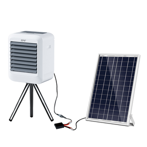 Tùy Chỉnh Không Ồn Ào Trong Nhà AC DC Có Thể Sạc Lại Năng Lượng Mặt Trời Nhỏ Mini Xách Tay Bay <span class=keywords><strong>H</strong></span>ơi Mát Làm Mát Không Khí Làm Mát Fan Cooler - Product Image 1