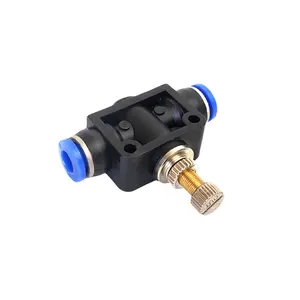 Throttle Valve SA 4-12mm Air Flow Speed Control Valve Tube Water Hose Pneumatic Push In Fittings