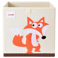 Vente en gros cube de rangement de jouets pliable pour enfants boîte de rangement carrée en tissu avec organisateur d'articles divers panier de rangement d'accessoires de garde-robe