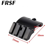 Support d'extension latérale en aluminium FRSF à 45 degrés, conception à 3 fentes, support de lunette, accessoire de chasse en plein air