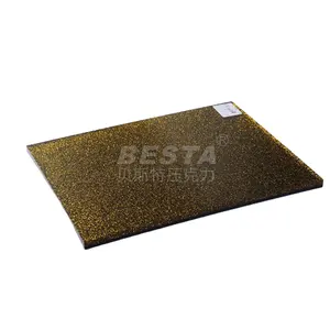 2Mm 3Mm 5Mm 100% Maagdelijke Pmma Kleur Gegoten Plastic Bord Glitter Acrylplaat