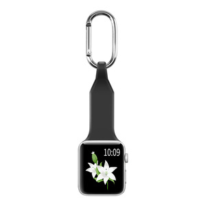 Cinturino Sportivo in Silicone con Moschettone per <span class=keywords><strong>Apple</strong></span> <span class=keywords><strong>Watch</strong></span> <span class=keywords><strong>Serie</strong></span> 9 8 7 6 5 4 3, Gancio Metallico Facile da Usare - Product Image 2