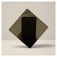 Panneau de plafond en acier inoxydable miroir personnalisé M21 pour plafond de cabine de monte-escalier