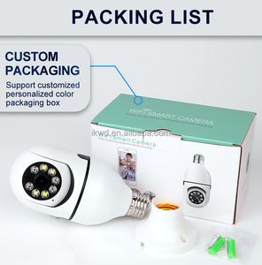 Ik 2.4G 5g yiiot icam365 V380 tuya bóng đèn thông minh camera trong nhà không dây Wifi E27 Bóng đèn giám sát an ninh Camera thông minh - Product Image 6