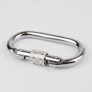 Mosquetón de <span class=keywords><strong>Escalada</strong></span> de Alta Resistencia UIAA 25KN, Gancho de Bloqueo en D de Aluminio para <span class=keywords><strong>Escalada</strong></span> en Roca, Rappel, Rescate - Product Image 3