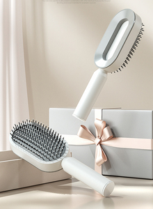 Cepillo de masaje para el cabello con cojín de aire, autolimpiable con un solo toque, profesional para desenredar el cabello y masajear el cuero cabelludo - Product Image 5