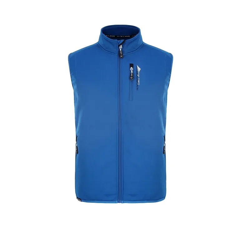 Gilet da trekking da uomo con tasche a zip e giacca da Golf senza maniche Softshell