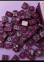 Juego de Mesa de la Serie Seasons, Diseño de Flores Personalizado, 160 Piezas, Plegable, Portátil, Duradero, Ecológico, Contemporáneo, para 4 Jugadores