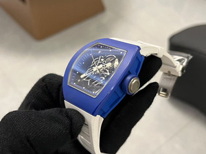 Luxury High-end 055 Deep Blue Ceramic Waterproof Rubber Strap <b>Skeletonized</b> Tourbillon <b>Automatic</b> Mechanical Men's <b>Watch</b> - Product Image 3