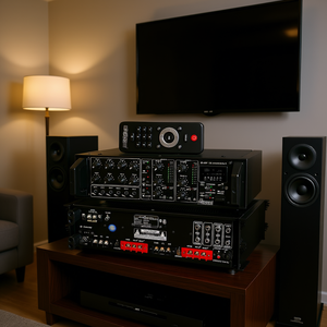 Amplificateur 5 canaux 500W pour audio domestique, sonorisation PA, basses DJ, récepteur stéréo avec montage en rack, amplificateur passif pour enceintes - Product Image 2