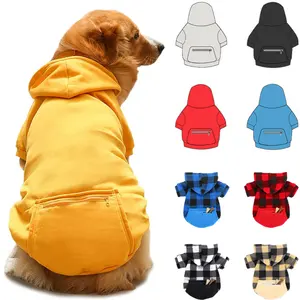 Venta al por mayor barato Multicolor ropa para perros hecha a medida ropa de invierno cálida ropa para mascotas para perros grandes Sudadera con capucha ropa para perros OEM