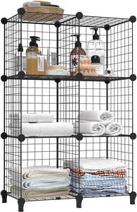 Полка для хранения одежды «сделай сам», полки для одежды, шкаф, книжная полка, проволочная сетка, кубический шкаф - Product Image 6