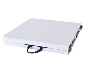 122cm <span class=keywords><strong>4</strong></span> pies plegable plástico <span class=keywords><strong>Picnic</strong></span> <span class=keywords><strong>4</strong></span> pies Mesa campamento fiesta comedor mesas plegable por la mitad mesa de banquete con asa - Product Image 1