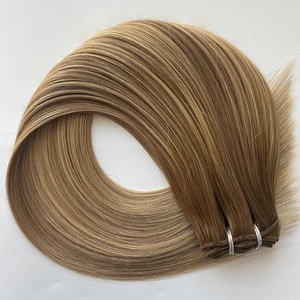Extensions de <span class=keywords><strong>cheveux</strong></span> Remy brésiliens 100% de haute qualité, tissage double machine, couleur piano mèches blond miel et marron mélangé, vente en gros - Product Image 1