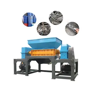 Abnehmbare Klinge Doppelwelle Abfallrecycling Shredder-Maschine Kunststoffreifen Holzschrott Metall-Schredder zu verkaufen