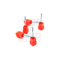 AE-3-50-3F Fraise à queue carrée spéciale en carbure monobloc à 3 cannelures OAL50 à queue égale pour usinage CNC de l'aluminium, des alliages et du cuivre
