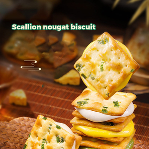 Hot bán Matcha bánh sandwich kẹo hạnh phúc bánh quy Trung Quốc Snack Bánh Quy tươi Matcha hương vị hộp đóng gói - Product Image 3