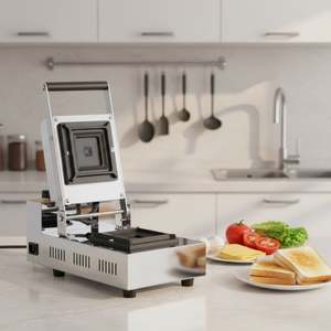 Machine à sandwichs Flying Saucer, machine à sandwichs électrique ronde pour sandwichs circulaires et pâtisseries - Product Image 1