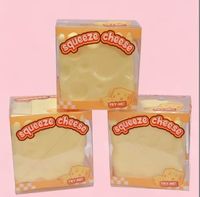Nouvel Arrivage Vente en Gros Jouets Squishy en Forme de Fromage au Beurre de Vaseline, Jouets Anti-Stress à Presser en Forme d'Aliments, Matériau TPR à Rebond Lent