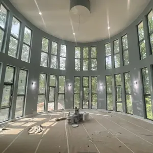 Gewerbe gebäude Aluminium doppelt verglaste Vorhang fassade Glaswände für modernen Bau