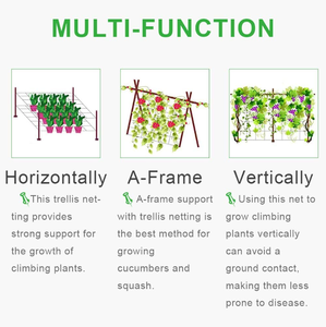 Malla <span class=keywords><strong>de</strong></span> soporte para <span class=keywords><strong>plantas</strong></span> trepadoras <span class=keywords><strong>de</strong></span> HDPE <span class=keywords><strong>de</strong></span> 27 capas con estabilización UV para agricultura, jardín y huertos, 1.8m x 2.7m - Product Image 4