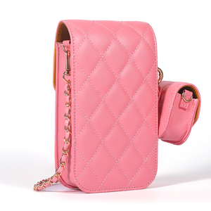 Japanese Korean Styles Woman Puffer Crossbody PU Phone Pouch Travel Shoulder <strong>Bag</strong> for <strong>Smartphones</strong> Below 6.5 Inches iPhone Samsung - Product Image 4