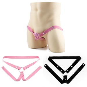 Cintura di Castità ad Alta Elasticità, Gabbia per Pene, Attrezzatura per Bondage con Nastro Adesivo, Corda Elastica, Cinghia di Contenimento CB Lock, Giocattoli Sessuali per Uomini - Product Image 1