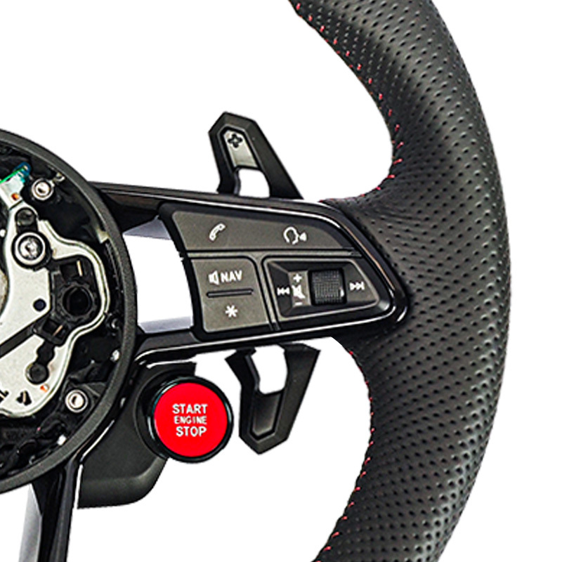 Complete Car Universal Leather Lenkrad Volant Steering Wheel (Audi Fitment), photo 5