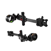 Visée de tir à l'arc composée TX2650 LH/RH réglable en carbone, 5 broches, fibre optique 0,019'', lentille 4/6/8X, alliage d'aluminium, accessoire de tir à l'arc
