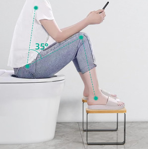Modern Non-Slip Metal Toilet <strong>Stool</strong> <strong>for</strong> Adults <strong>Bathroom</strong> Foldable Ottoman with Storage <strong>for</strong> Bedroom &amp; Hotel Use - Product Image 2