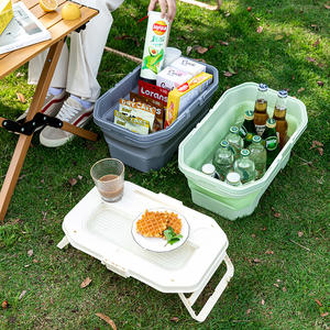Nueva Caja de Almacenamiento Plegable Rectangular de Gran Capacidad de PP - Cesta de Picnic Duradera, Ecológica y Portátil, Multifuncional para Exteriores - Product Image 3