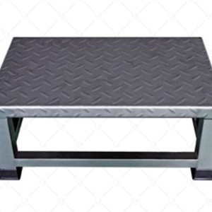 Reposapiés de Acero Inoxidable 500x300x200mm Antideslizante para Uso Médico Hospitalario, Diseño Industrial Duradero, Forma Cuadrada - Product Image 1