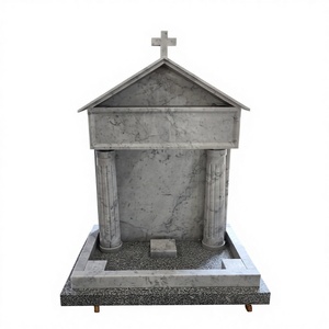 Lápida Conmemorativa de Granito Natural Pulido con Diseño Americano Tradicional para Cementerio - Product Image 5