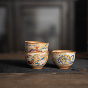 Tasse à thé Dunhuang <span class=keywords><strong>Kweichow</strong></span> Moutai Tasse unique Retro Master Cup Tea Drinking Household Kung Fu Small Tea Bowl - Product Image 3