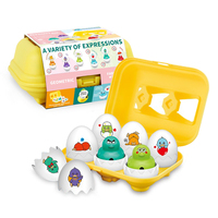 Jeu de puzzle éducatif électronique sensoriel pour bébés de 1 à 3 ans avec reconnaissance des couleurs, forme d'œuf et sons