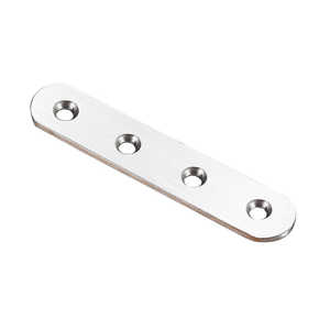 Stainless Steel Straight Repair <b>Plate</b> Flat Corner Brace Hardware Connector Bracket for Wood Furniture Cabinet Fixing - Product Image 2