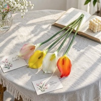 Fleurs artificielles Calla Lily de qualité supérieure, aspect réaliste, pour la décoration de mariage, de la maison et d'événements