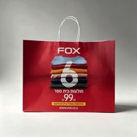 Sacs shopping en papier personnalisés pour magasins de vêtements, sacs de transport pour vêtements de marque