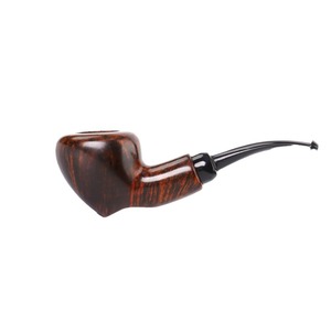 Handmade Briar Wood Pipe Bent Type With Vulcanized Rubber Mouthpiece Tobacco Smoking Pipe For Personal Gift - Product Image 1