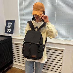 Jiarun Student <b>Backpack</b> Milky White 15 Inch Laptop Bag Neutral Gender Everyday Use - Product Image 3