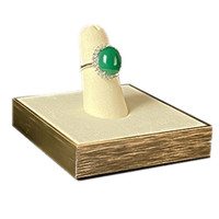 Présentoir de bijoux d'anneau en métal de support de bague de doigt multicolore en gros