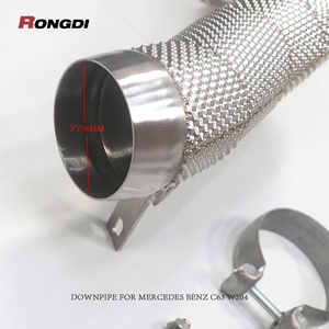 Performance Exhaust Downpipe for Benz C63 W205 4.0T 2016 Car Exhaust Pipe 304 Stainless Steel Exhaust Downpipe - Product Image 6