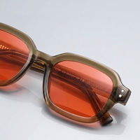 Lunettes optiques anti-lumière bleue de forme rectangulaire, monture TR90, couleurs jaune, orange, rouge, adaptées à toutes les formes de visage, OEM ODM
