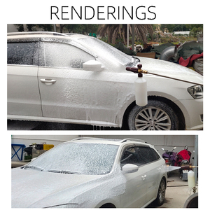 Bọt pháo Súng công cụ làm sạch áp lực cao máy giặt Máy phát điện với 1/4 kết nối nhanh 1 lít bọt chai - Product Image 3